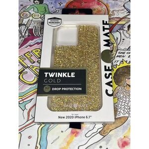 Case-Mate Twinkle Gold Apple iPhone 12/iPhone 12 Pro Case NEW